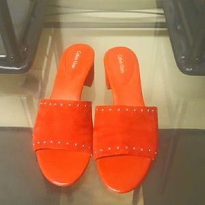 Calvin Klein Red Sandals